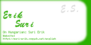 erik suri business card